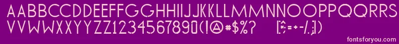 TommyHilfigerAf Font – Pink Fonts on Purple Background