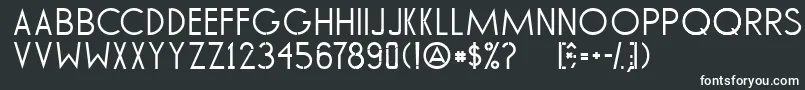 TommyHilfigerAf Font – White Fonts on Black Background