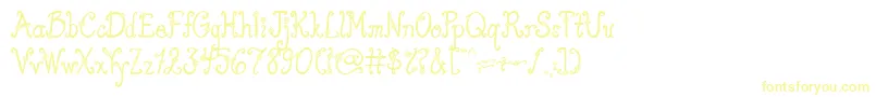 AustieBostYouWearFlowersSolid Font – Yellow Fonts