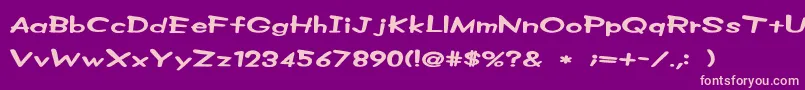 ZMachineSrb Font – Pink Fonts on Purple Background