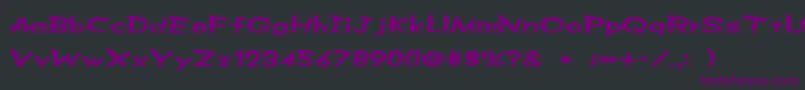 ZMachineSrb Font – Purple Fonts on Black Background