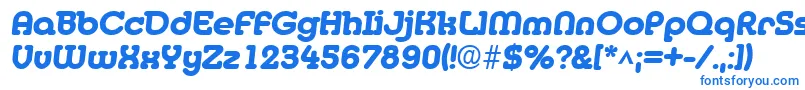 Шрифт MediaBoldItalic – синие шрифты