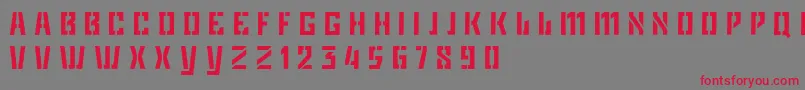 GameplanDker Font – Red Fonts on Gray Background