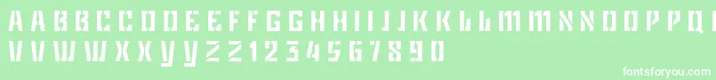 GameplanDker Font – White Fonts on Green Background