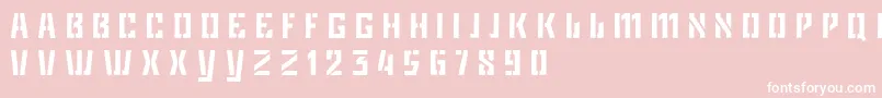 GameplanDker Font – White Fonts on Pink Background