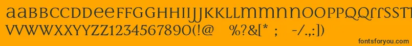 MultimaStrong Font – Black Fonts on Orange Background