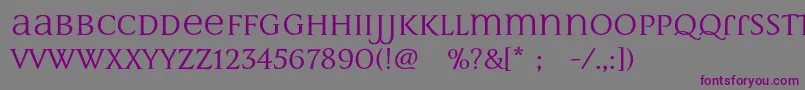 MultimaStrong Font – Purple Fonts on Gray Background