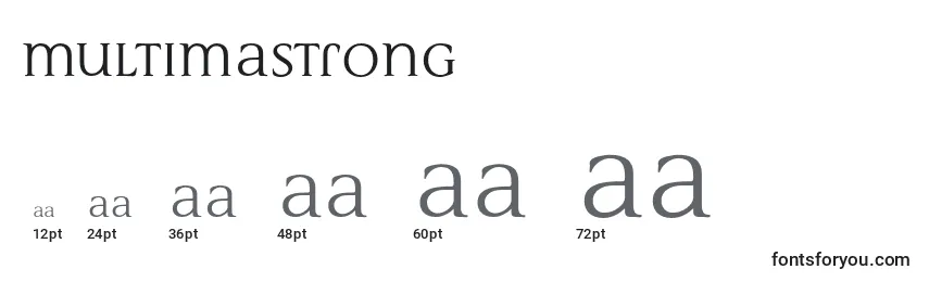 MultimaStrong Font Sizes