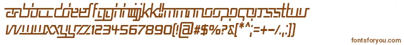 Шрифт Rep5cni – коричневые шрифты на белом фоне