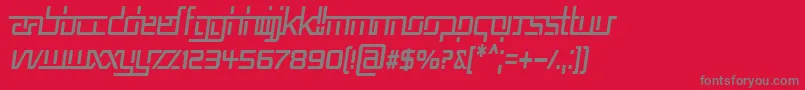 Fonte Rep5cni – fontes cinzas em um fundo vermelho