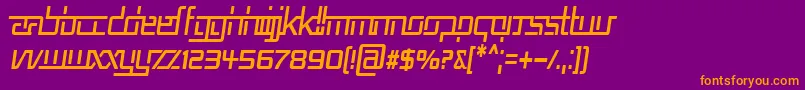 Подробнее о шрифте Rep5cni Шрифт Rep5cni – оранжевые шрифты на фиолетовом фоне