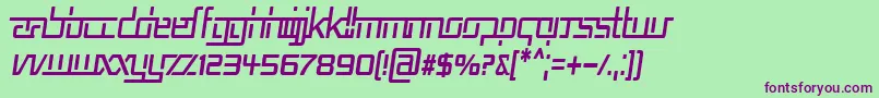 Rep5cni Font – Purple Fonts on Green Background