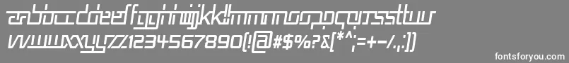 More about Rep5cni Font Rep5cni Font – White Fonts on Gray Background