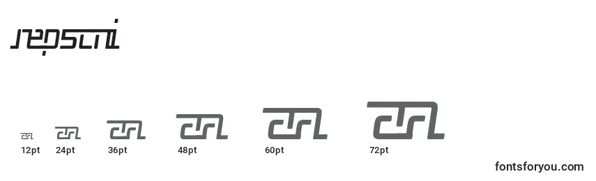 Rep5cni Font Sizes