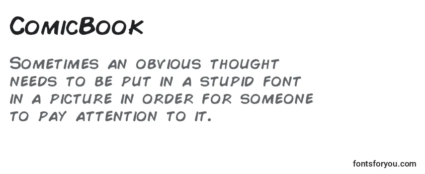 Review of the ComicBook Font