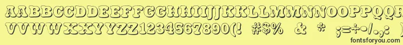 Stampylight Font – Black Fonts on Yellow Background