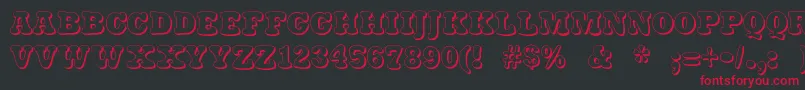 Stampylight Font – Red Fonts on Black Background