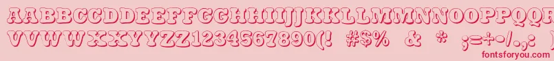 Stampylight Font – Red Fonts on Pink Background