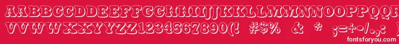 Stampylight Font – White Fonts on Red Background