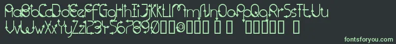 TmThatWayNormal Font – Green Fonts on Black Background