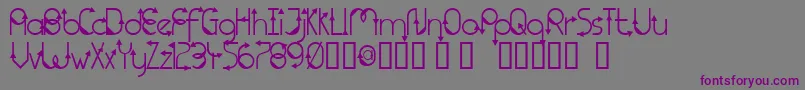 TmThatWayNormal Font – Purple Fonts on Gray Background