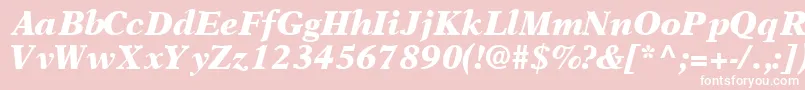 OrchidblacksskBoldItalic Font – White Fonts on Pink Background