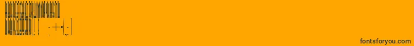 Metropolana Font – Black Fonts on Orange Background