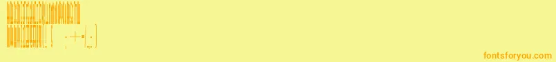 Metropolana Font – Orange Fonts on Yellow Background