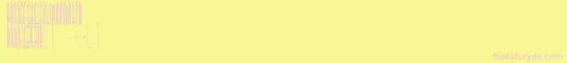 Metropolana Font – Pink Fonts on Yellow Background