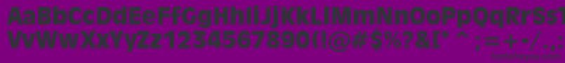 Inc901k Font – Black Fonts on Purple Background