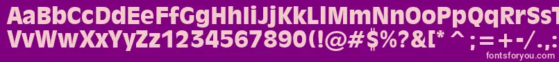 Inc901k Font – Pink Fonts on Purple Background