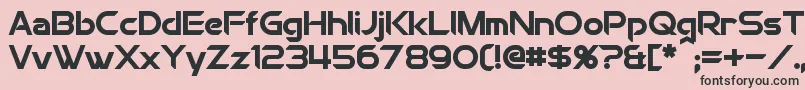 ChromiaBold Font – Black Fonts on Pink Background
