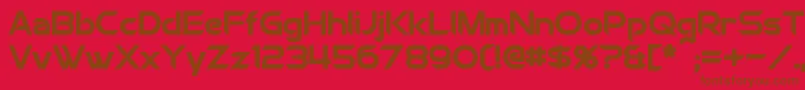 ChromiaBold Font – Brown Fonts on Red Background