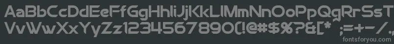 ChromiaBold Font – Gray Fonts on Black Background