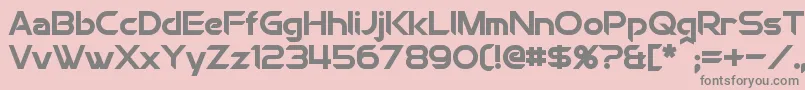 ChromiaBold Font – Gray Fonts on Pink Background