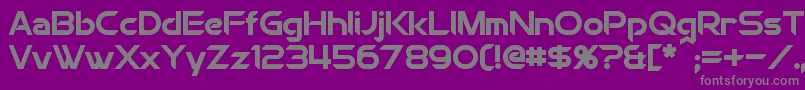 ChromiaBold Font – Gray Fonts on Purple Background