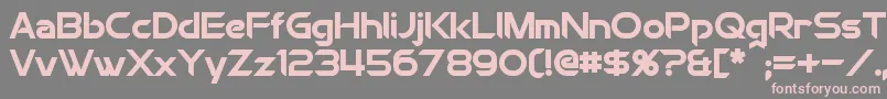 ChromiaBold Font – Pink Fonts on Gray Background