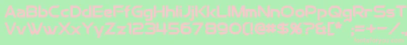 ChromiaBold Font – Pink Fonts on Green Background