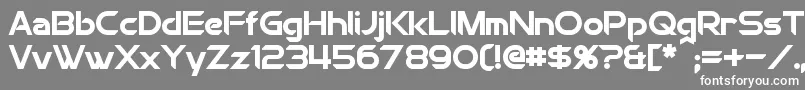 ChromiaBold Font – White Fonts on Gray Background
