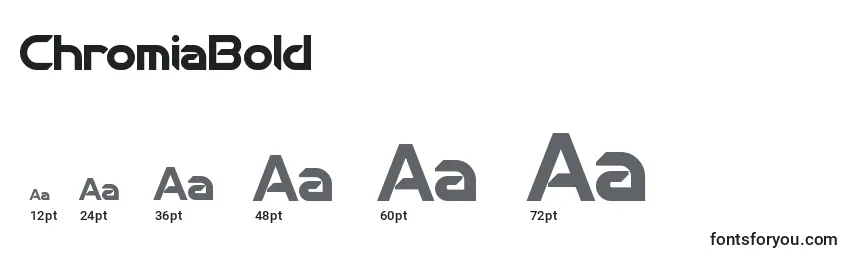 ChromiaBold Font Sizes