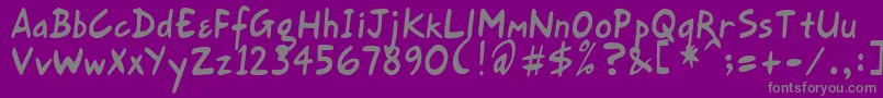 GortFhn Font – Gray Fonts on Purple Background