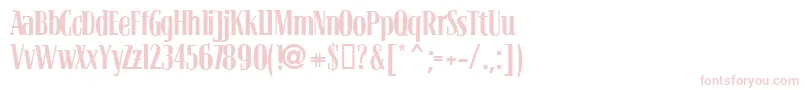 Blocrg Font – Pink Fonts on White Background