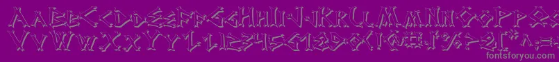 Шрифт DragonOrderShadow – серые шрифты на фиолетовом фоне