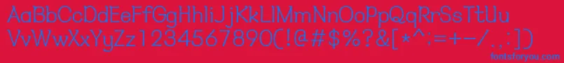 HyнѓЂмћђl Font – Blue Fonts on Red Background