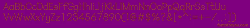 HyнѓЂмћђl Font – Brown Fonts on Purple Background