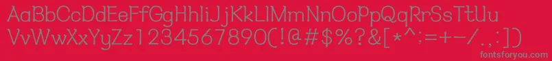 HyнѓЂмћђl Font – Gray Fonts on Red Background