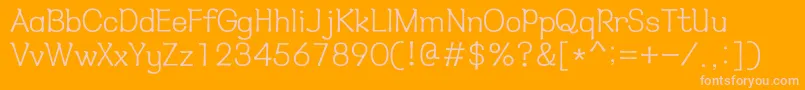 HyнѓЂмћђl Font – Pink Fonts on Orange Background