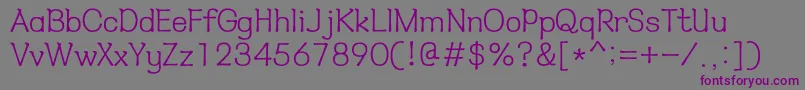 Шрифт HyнѓЂмћђl – фиолетовые шрифты на сером фоне