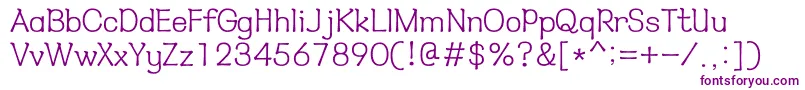 HyнѓЂмћђl Font – Purple Fonts on White Background