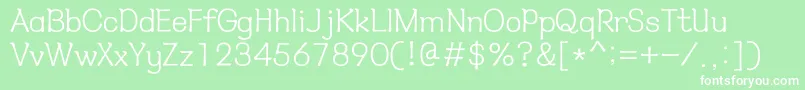 HyнѓЂмћђl Font – White Fonts on Green Background